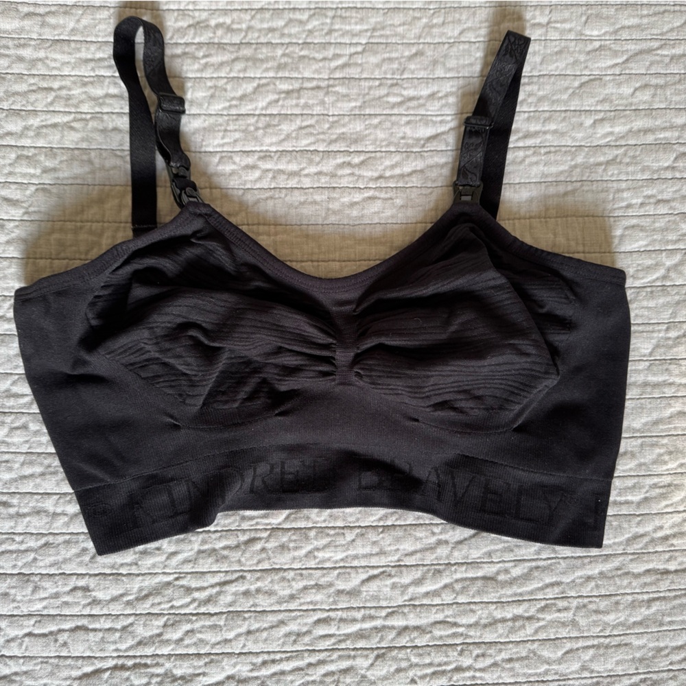 Kindred Bravely black pumping and nursing bra - medium